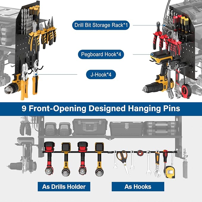 JUNNUJ Large Power Tool Organizer Wall Mount - Image 6