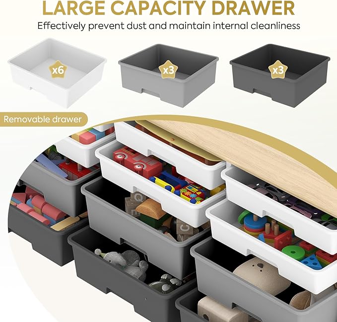 TOOLF 12 Drawers Storage Cabinet - Image 5