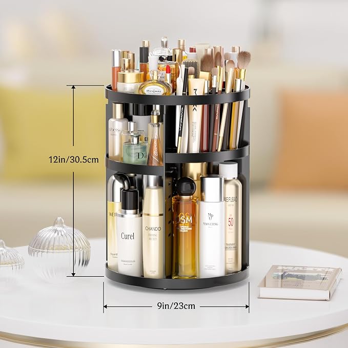 Makeup Organizer 360 rotating, Adjustable Skincare Organizers - Image 2