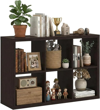 WannabeMyself【2026 Wooden Thick Frame】 6 Cube Storage Organizer by WannabeMyself