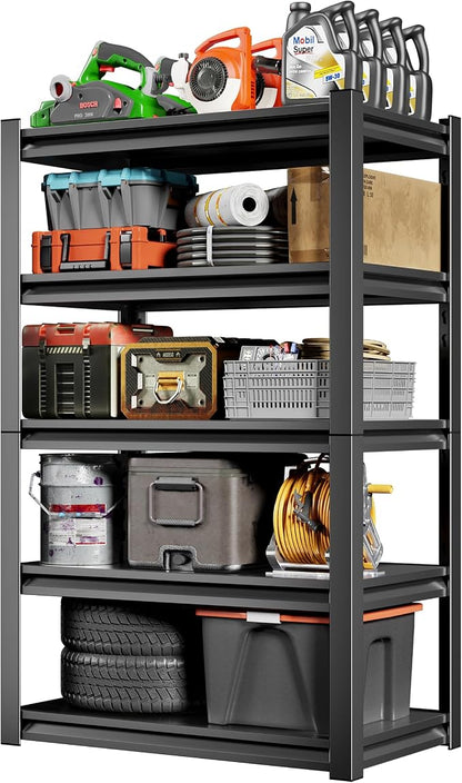 2500LBS Storage Shelves 5 Tier Garage Shelving Heavy Duty Adjustable Shelving by Unknown