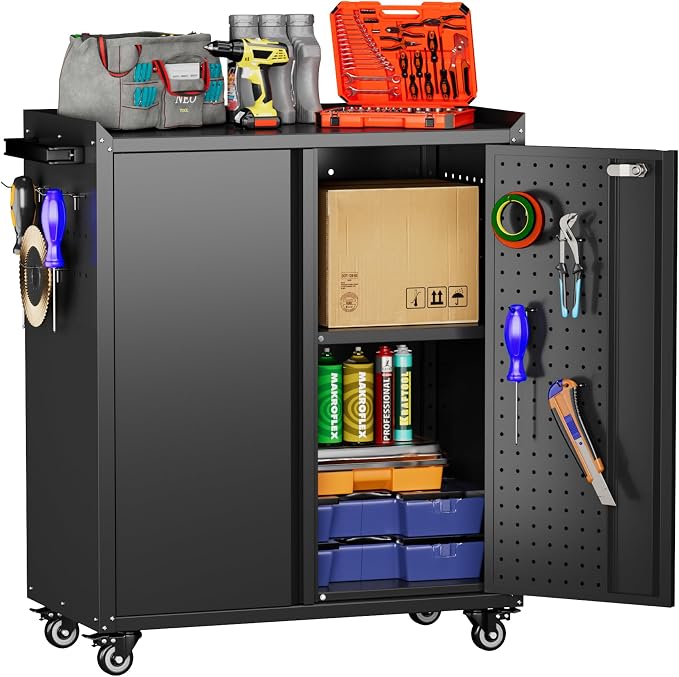 Aobabo 2 Door Metal Tool Storage Cabinet by Aobabo