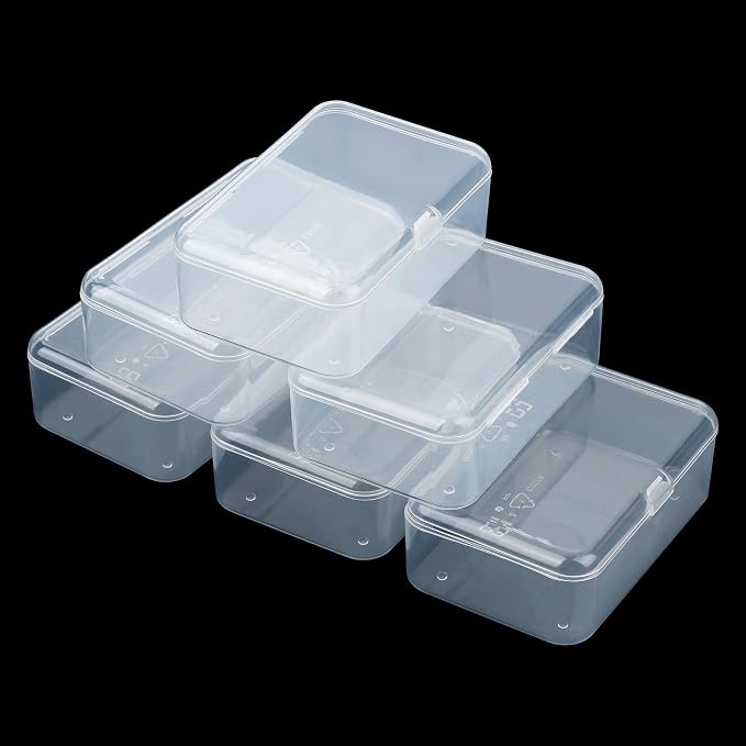 6 Packs Small Plastic Storage Containers, Bobby Pin Holder - Image 8