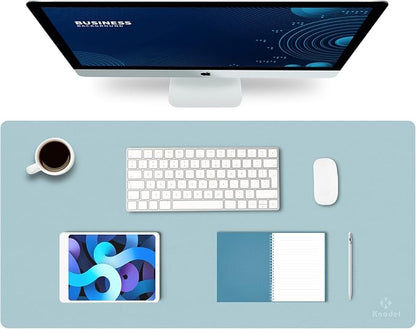 K KNODEL Large Office Leather Desk Mat, Mouse and Keyboard Pad, Computer and by K+KNODEL