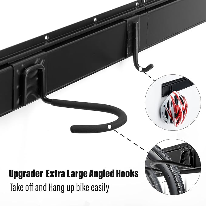 Sinoer 6-Bike & 6-Helmet Wall Mount Rack - Image 6