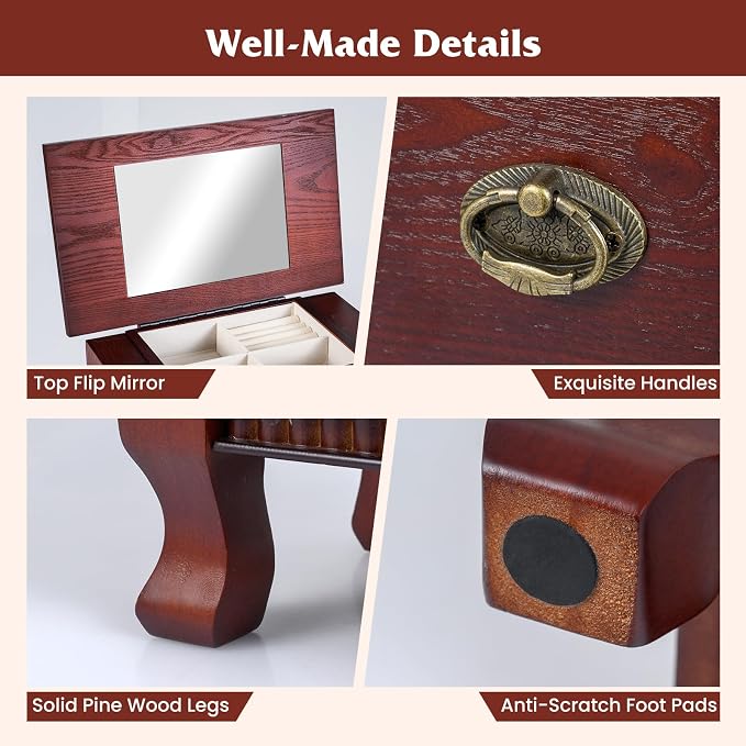 Giantex Standing Jewelry Cabinet - Image 9
