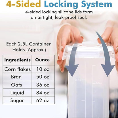 Shazo 2 Pack Small Airtight Cereal Containers Storage - Image 5