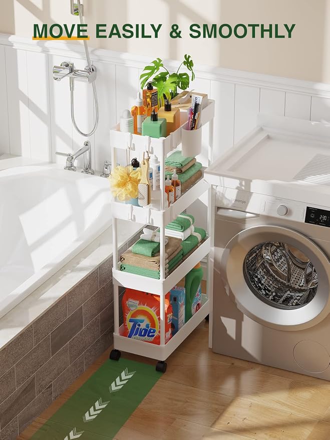 LEHOM Slim Rolling Storage Cart - Image 6
