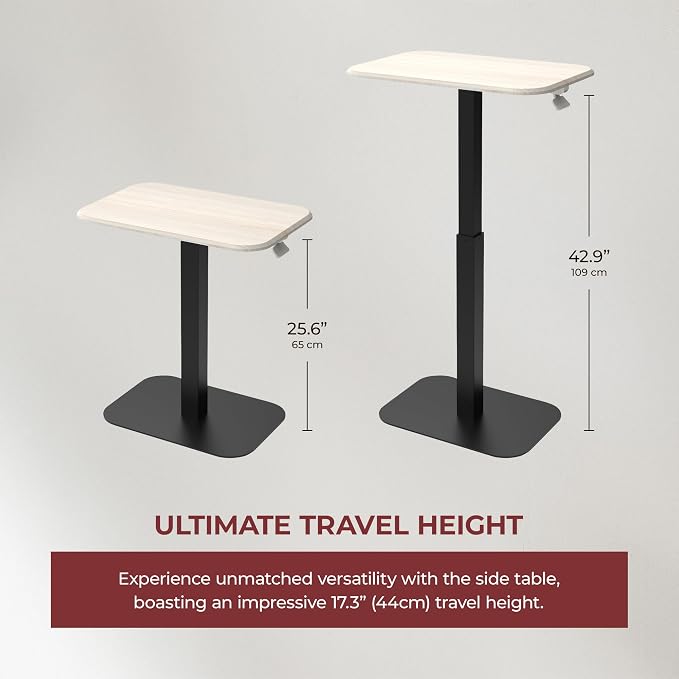 Ergohome™ ELEVANCE Table™ Effortless Height Adjustable Side Table - Image 2