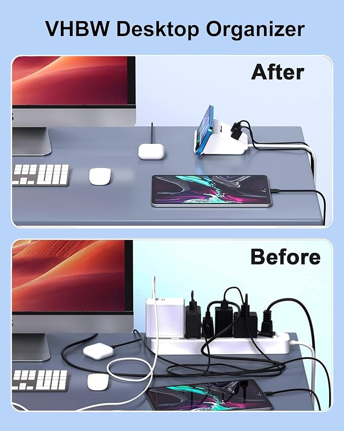 VHBW USB Charging Station, 6 Port 3USB-A and 3USB-C Charging Station - Image 5