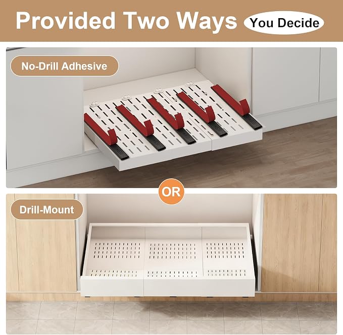 Pull out Cabinet Organizer, Width and Depth Expandable - Image 6