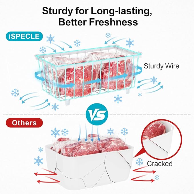 iSPECLE Deep Freezer Organizer Bins - Image 4