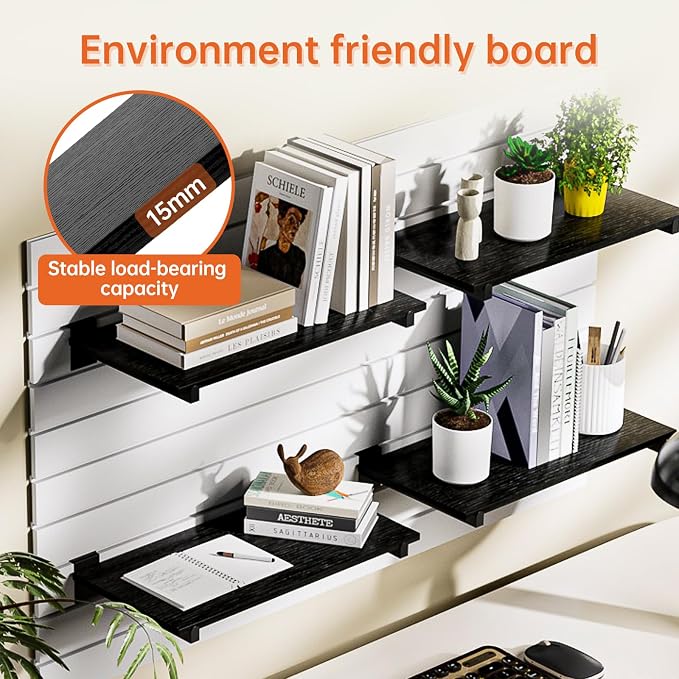 Wood Slatwall Shelves, Slat Wall Shelf Slatwall Acccessory - Image 6