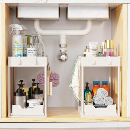 Simple Trending Under Sink Organizer 2 Pack, Sink Pull-Out Sliding Storage - Image 7