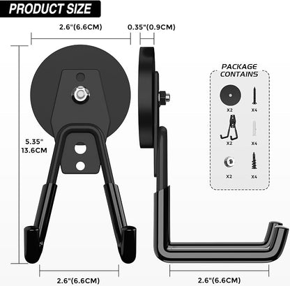 Heavy Duty Storage Magnetic Utility Hooks Large Garage Strong Extra Magnet - Image 2