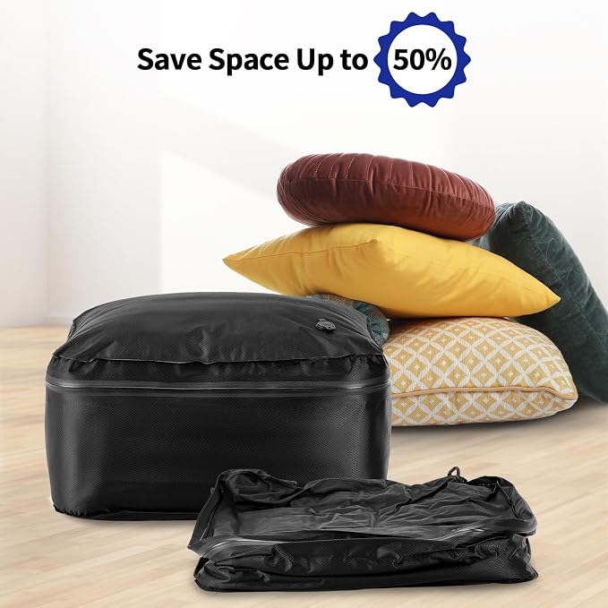 Keaber Travel Vacuum Bag with Pump, Reusable Airless Vacuum Bag - Image 3