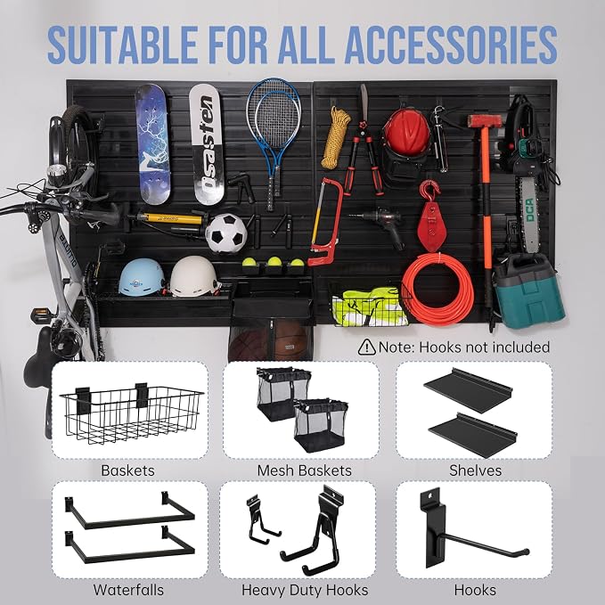 Slat Wall Paneling Garage Slat Wall Storage Systems Garage Wall Organizer - Image 2