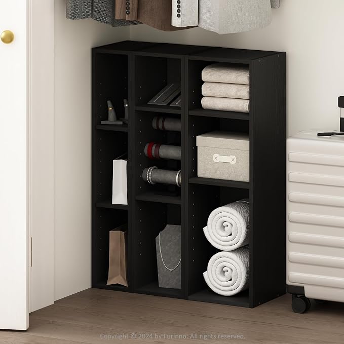 Furinno Reed 3-Tier Closet Organizers and Storage, Closet Organizer, Open Shelf - Image 4