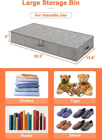 punemi Low Profile Under Bed Storage, 5 inches High Underbed Storage Containers - Image 5
