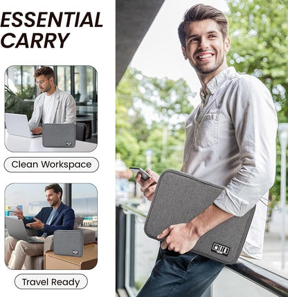 Large Slim Cable Organizer Travel Case, Single-Layer Electronic Accessories - Image 7
