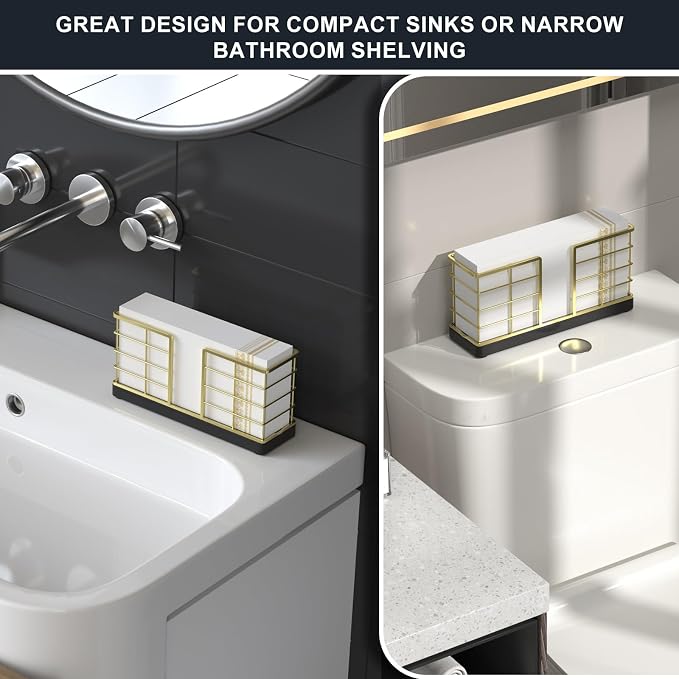 Wican Vertical Stance Bathroom Napkin Holder Takes Up Less Space - Image 3