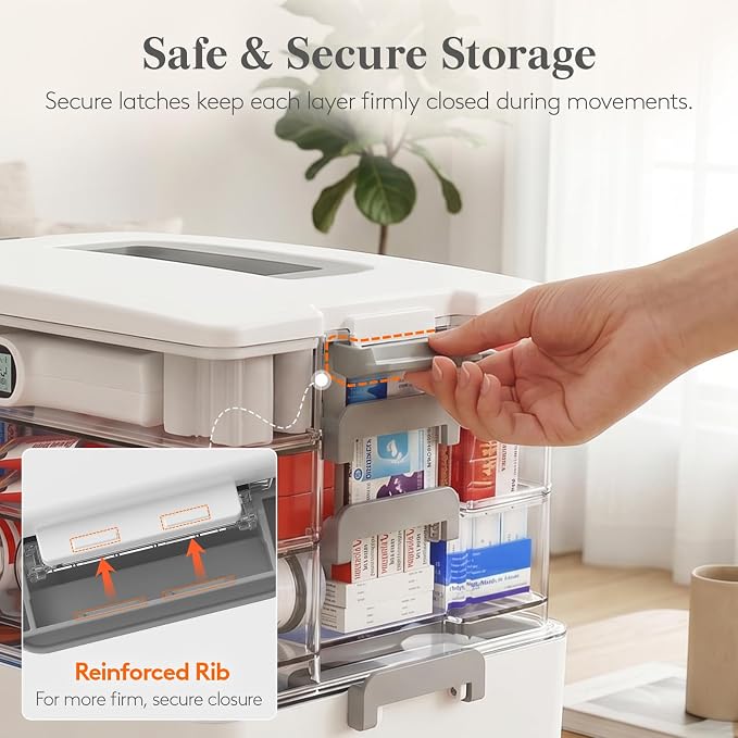 Lifewit 4-Tier Extra-Tall Medicine Cabinet Organizer - Image 5