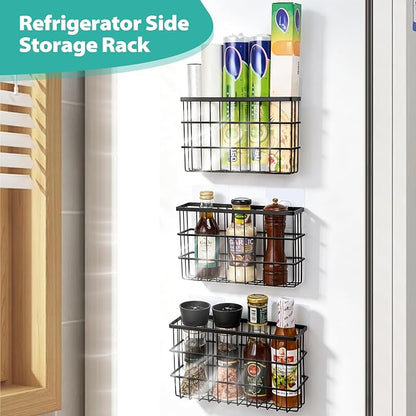 Sinnsally 3 Pack Cabinet Door Organizer, Self Adhesive Lid Organizers Inside - Image 5