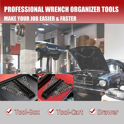 24 PCS Magnetic Modular Wrench Organizer Wrench Holder - Image 7