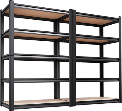 2 Pack Garage Shelving Heavy Duty Storage Shelves, Metal Adjustable Shelving by AOAORGG