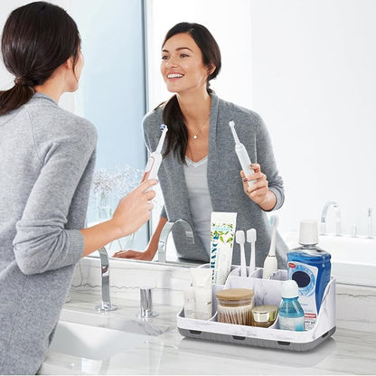 Marble Bathroom Countertop Organizer - Image 2
