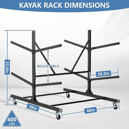 Kayak Storage Rack, Heavy Duty Freestanding Kayak Rack - Image 2