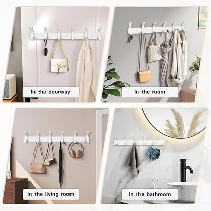 2 Pack Coat Rack Wall Mount, 17.3 in Wall Hooks - Image 6