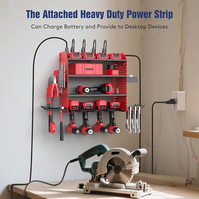 Heavy Duty Power Tool Organizer Wall Mount - Image 4