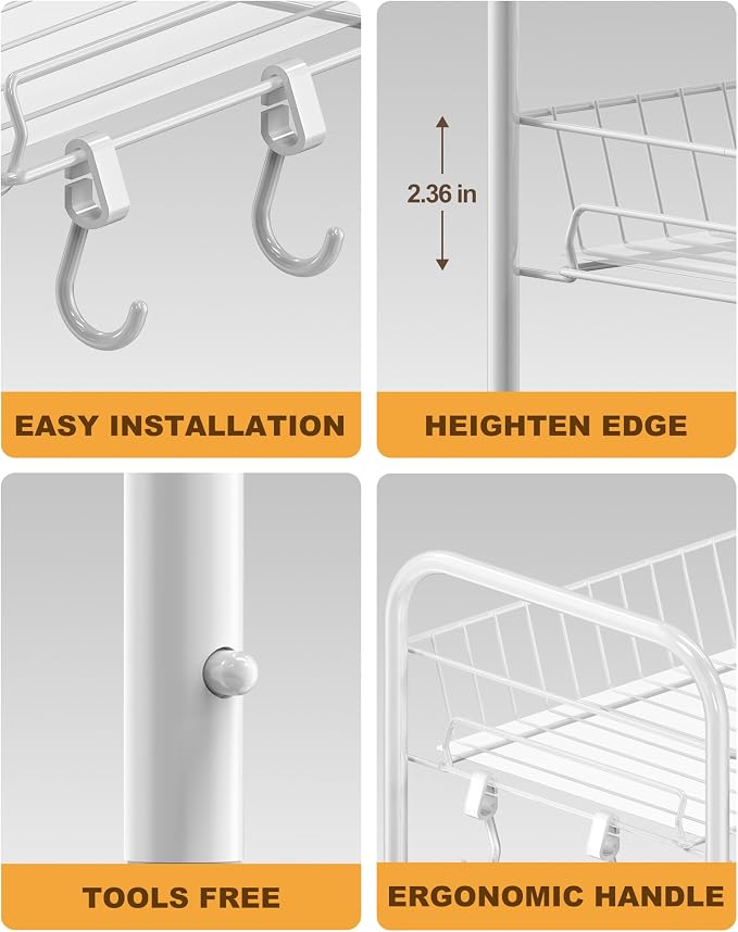 Mythinglogic 4 Tier Rolling Cart - Image 6