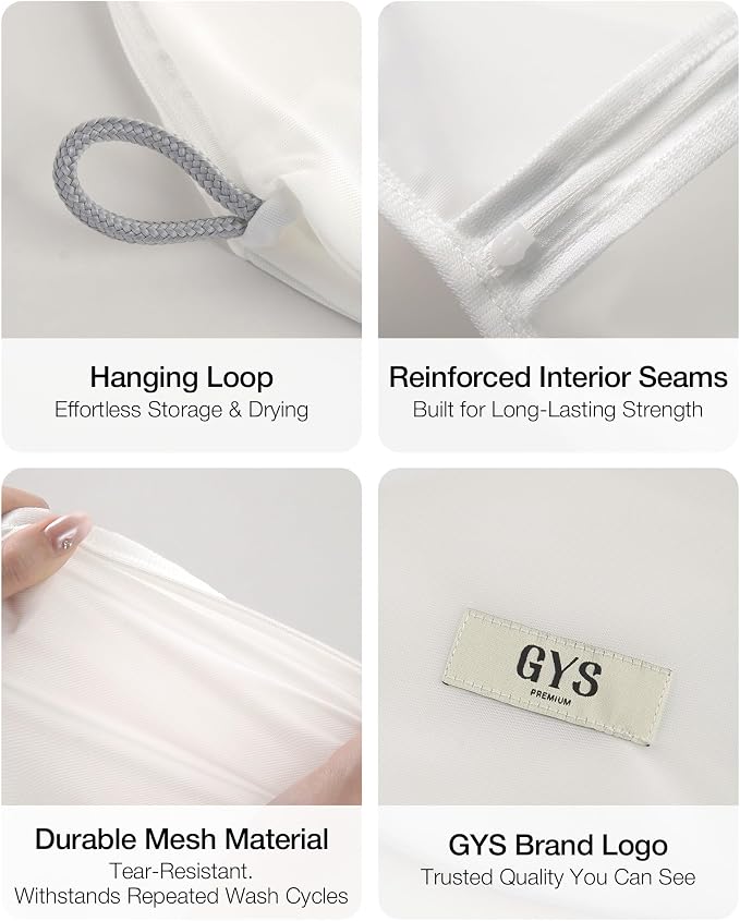 Laundry Bags Mesh Wash Bags for Delicates, 3 Pack | Tangle-Free, Snag‑Resistant - Image 7