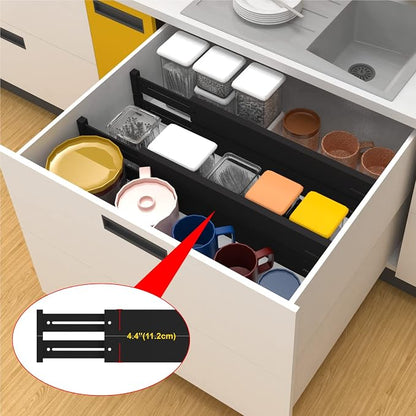 ANTOWIN Bamboo Drawer Dividers Organizers, Drawer Separators Splitter, 17-22 - Image 6