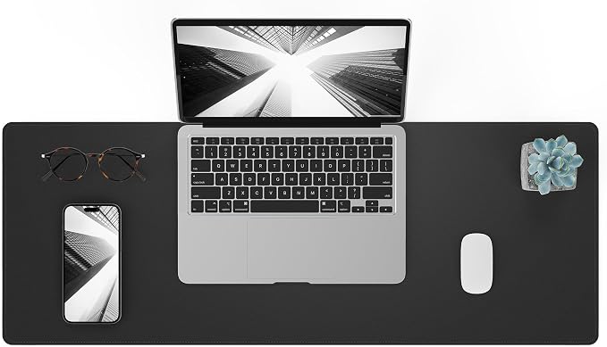 Non-Slip Desk Pad, Waterproof PU Leather Protector, Easy Clean Laptop Mat by AFIING