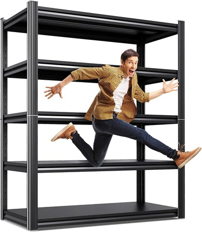 71.2''H /35.4''W Storage Shelves Adjustable Garage Shelving, Heavy Duty by KORVENA