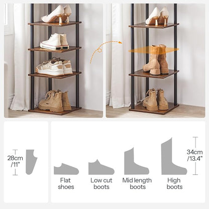 HOOBRO Vertical Shoe Rack, 6-Tier Narrow Shoe Shelf, Shoe Storage Organizer - Image 8