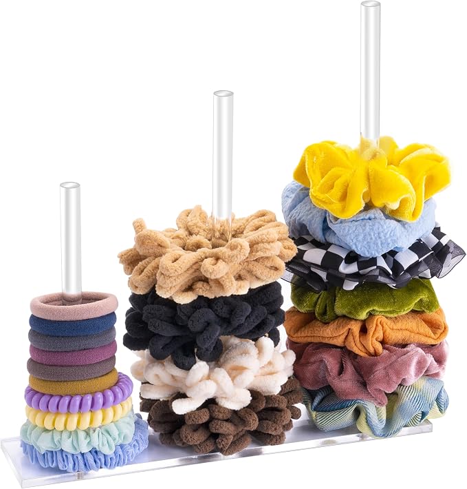 SMUK 3-Tiers Acrylic Scrunchie Holder Stand by SMUK