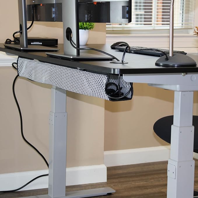 PERFECT POSTURE Mesh Cable Organizer – Under Desk Cable Management - Image 7