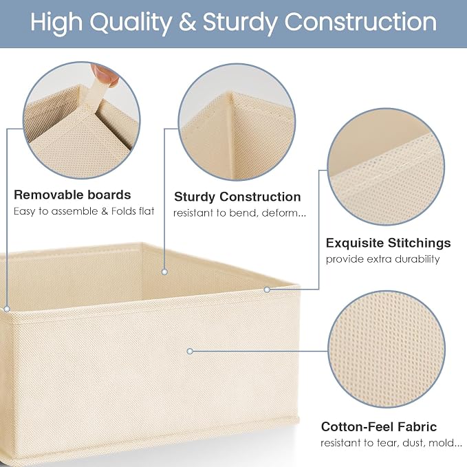 Criusia Drawer Organizer Clothes, 16 Pack Underwear Drawer Organizers, Foldable - Image 4