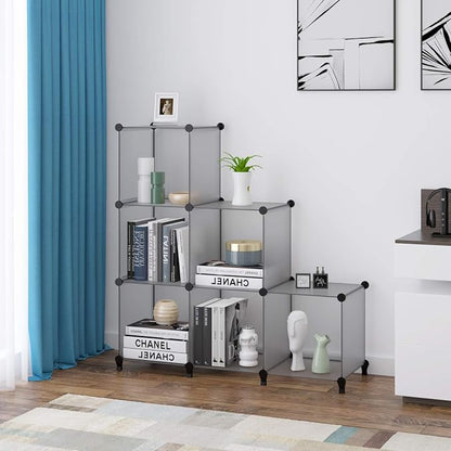 HOMIDEC 6 Light Grey Cube Storage Organizer, Modular Storage Shelf - Image 8