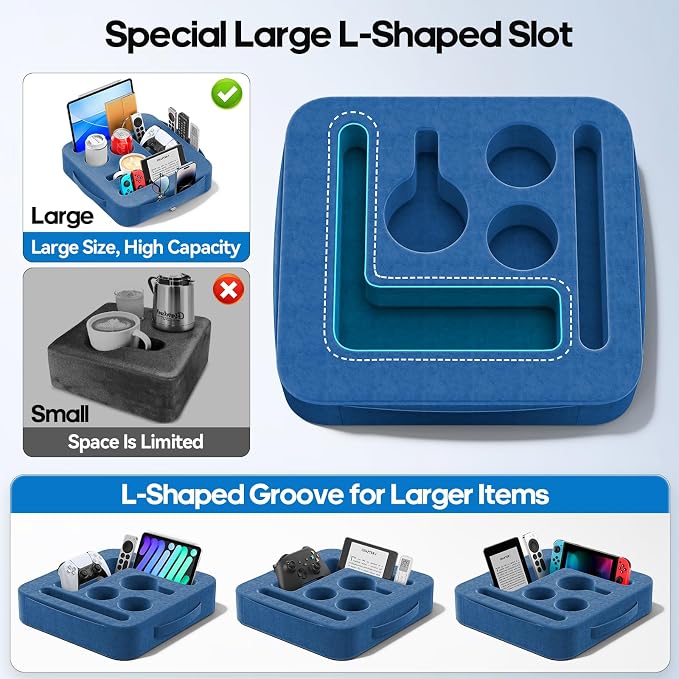 Couch Cup Holder Tray, Couch Caddy - Image 3