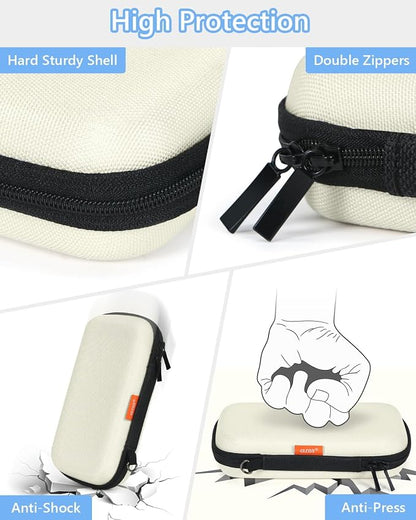 Off White Small Travel Electronic Organizer Case - Image 4