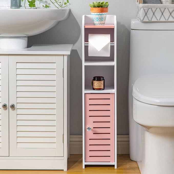 AOJEZOR Toilet Paper Holder Stand: Drill Free - Image 2