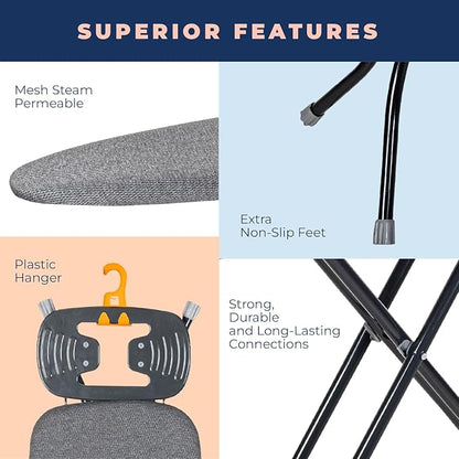 Ironing Board with Iron Rest, Iron Board with 3 Layers Extra Thick Cover - Image 3