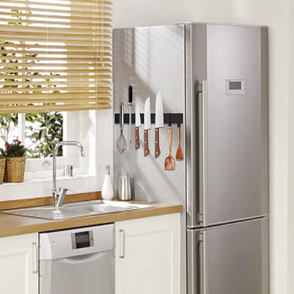 Black Magnetic Knife Strip for Refrigerator - Image 5