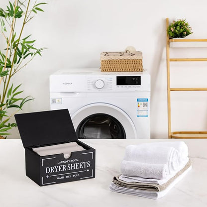 HouseJoy Dryer Sheet Holder-Black Dryer Sheet Container - Image 5