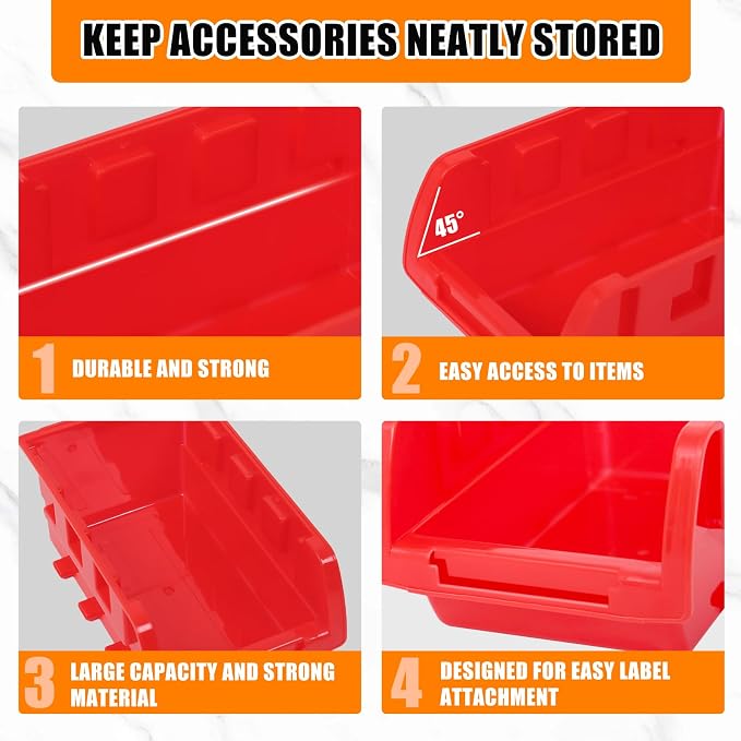 MaxWorks 80695 Bench/Table Top 15-Bin Parts Rack - Image 3